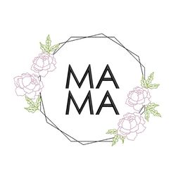 Mother's Day Embroidery Design, 4 sizes, Instant download