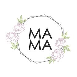 mother's day embroidery design, 4 sizes, instant download