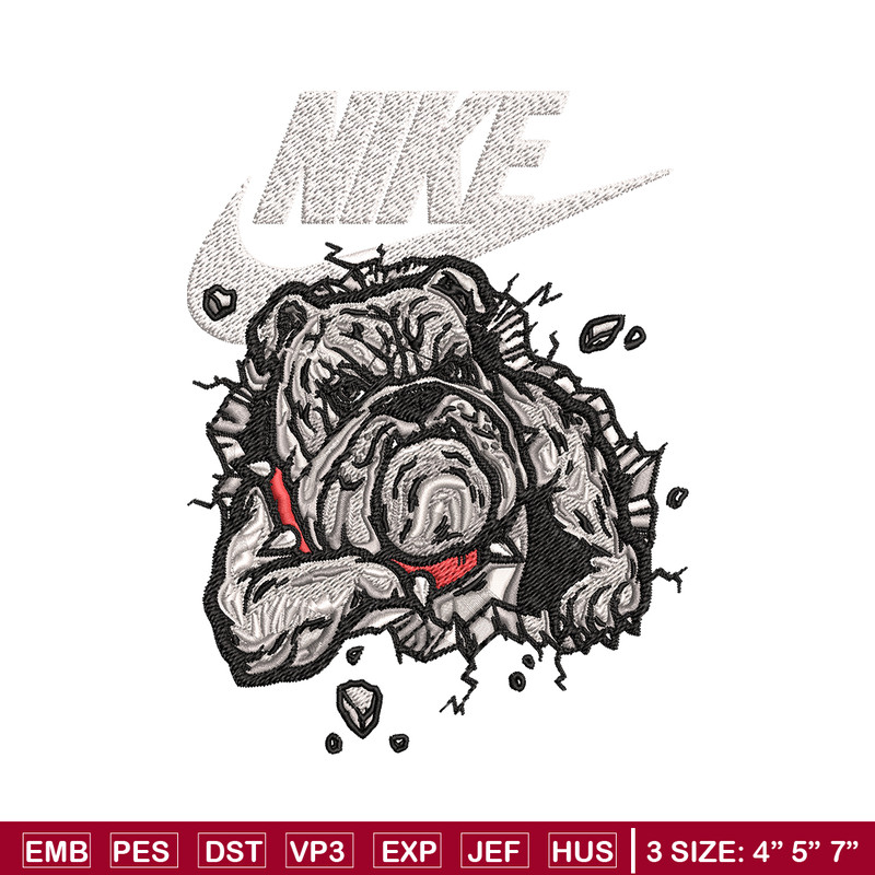 Bitbull dog Nike Embroidery design, Bitbull dog Embroidery, Nike design, Embroidery file, logo shirt, Instant download..jpg
