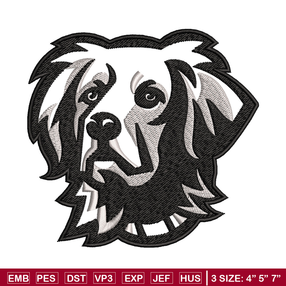 Black dog embroidery design, Black dog embroidery, animal design, embroidery file, logo shirt, Digital download..jpg