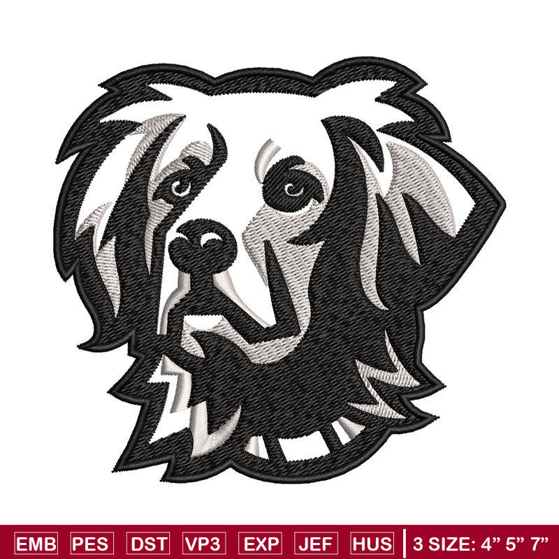 Black dog embroidery design, Black dog embroidery, animal design, embroidery file, logo shirt, Digital download..jpg