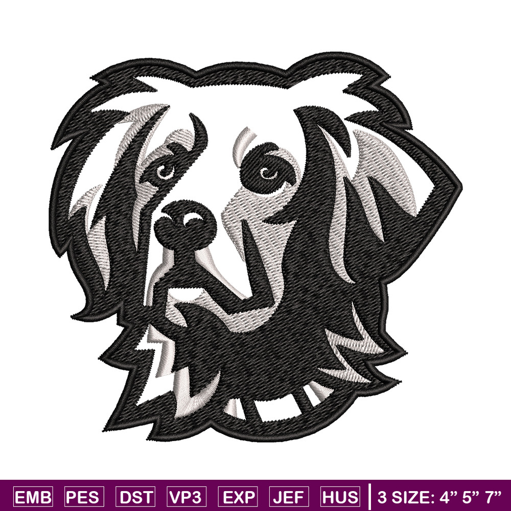 Black dog embroidery design, Black dog embroidery, animal design, embroidery file, logo shirt, Digital download..jpg