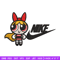 Blossom Nike Embroidery design, Powerpuff Girls cartoon Embroidery, Nike design, Embroidery file, Instant download..jpg