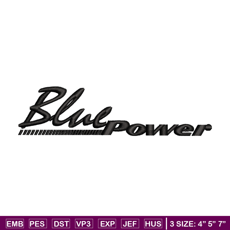 Blue Power embroidery design, Blue Power embroidery, logo design, embroidery file, logo shirt, Digital download..jpg