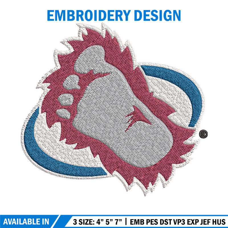 Colorado Avalanche logo Embroidery, NHL Embroidery, Sport embroidery, Logo Embroidery, NHL Embroidery design.jpg
