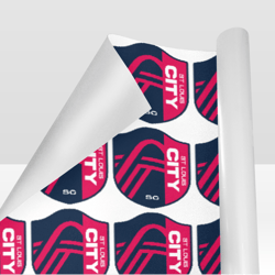 st. louis city sc gift wrapping paper 58"x 23" (1 roll)
