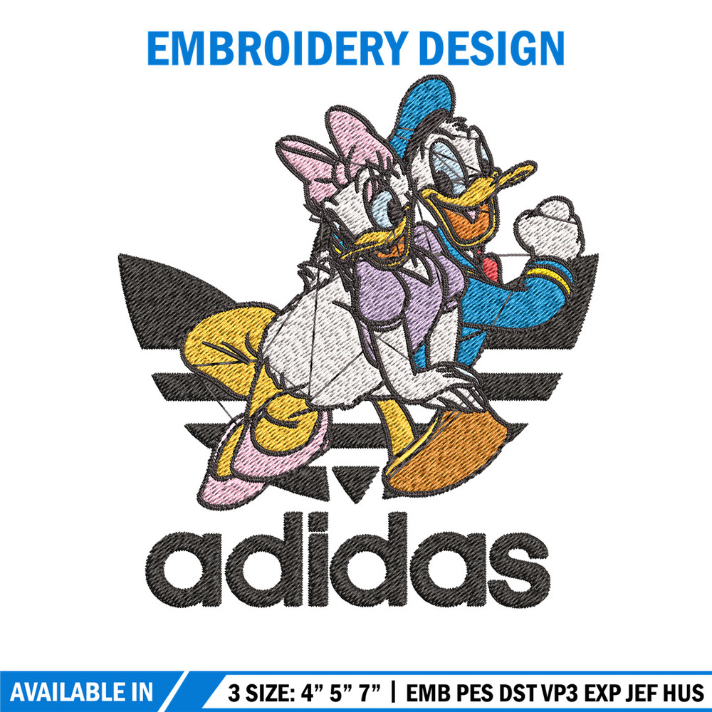 Daisy x duck adidas Embroidery Design, Adidas Embroidery, Brand Embroidery, Embroidery File,Logo shirt,Digital download.jpg