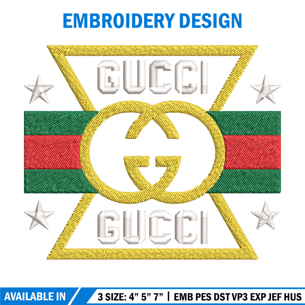 Design gucci Embroidery Design, Gucci Embroidery, Brand Embroidery, Logo shirt, Embroidery File, Digital download.jpg
