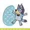 Bluey 6th Birthday Embroidery design, Bluey Cartoon Embroidery, Disney Embroidery, Embroidery File, digital download.jpg