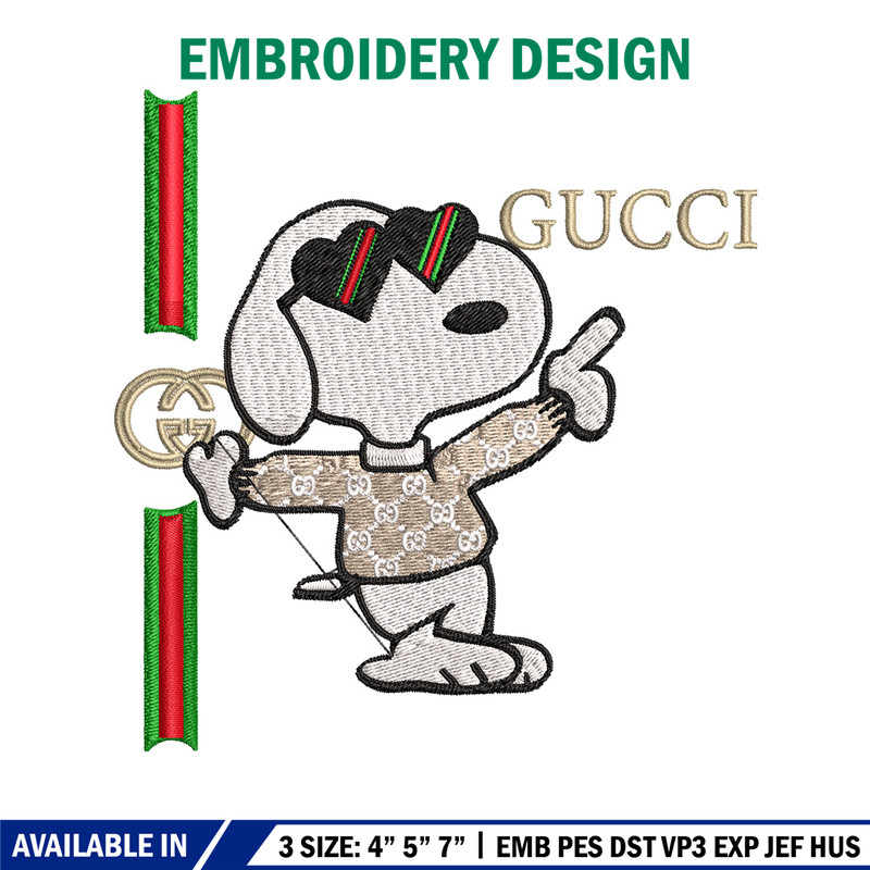 Dog gucci Embroidery Design, Gucci Embroidery, Embroidery File, Logo shirt, Sport Embroidery, Digital download..jpg