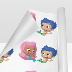 bubble guppies gift wrapping paper 58"x 23" (1 roll)