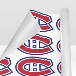 montreal canadiens gift wrapping paper 58"x 23" (1 roll)