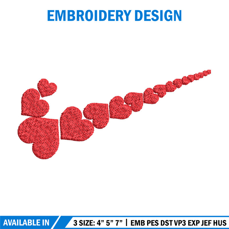 Heart nike logo Embroidery Design, Nike Embroidery, Brand Embroidery, Embroidery File, Logo shirt, Digital download.jpg