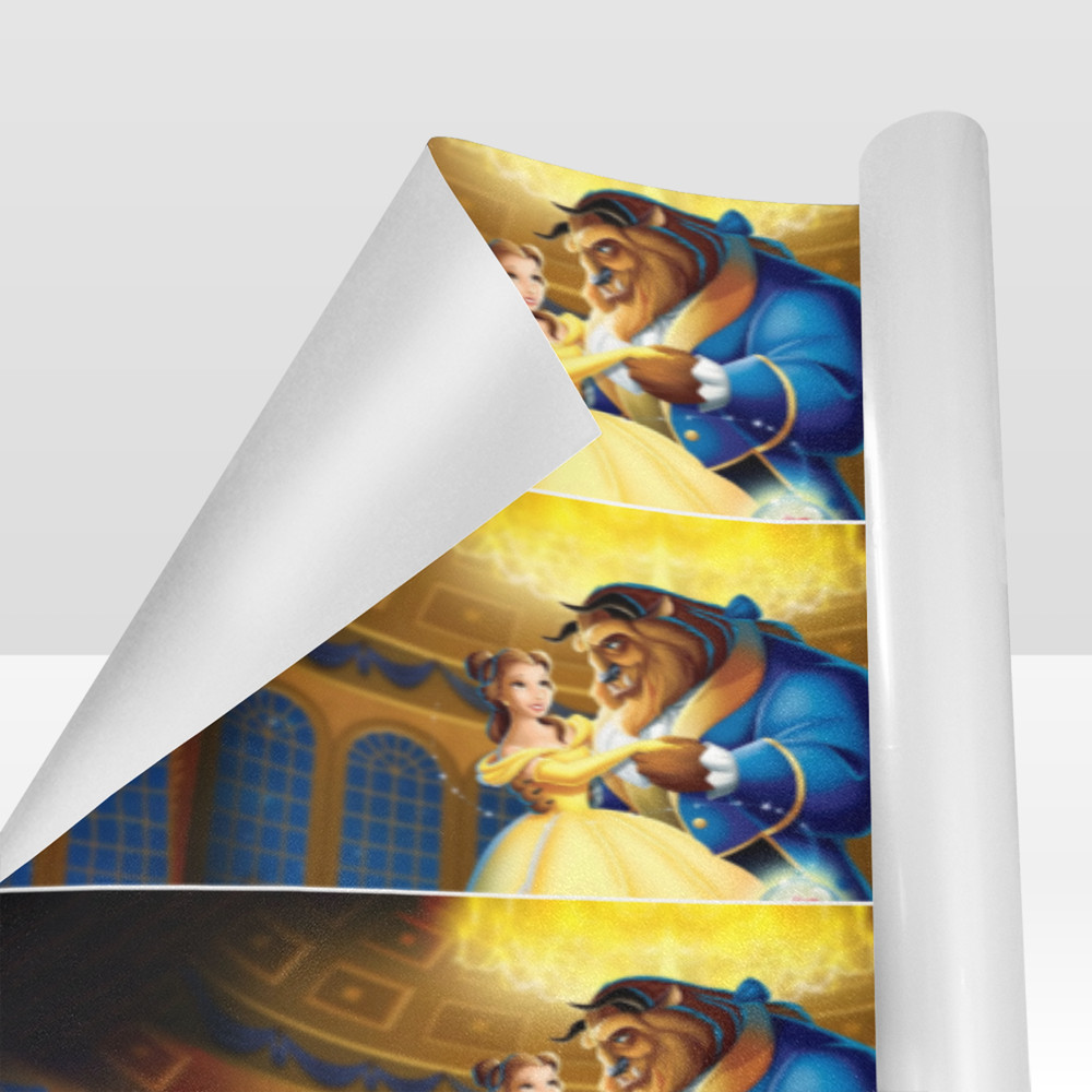 Beauty and Beast Gift Wrapping Paper.png