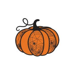 pumpkin embroidery design, halloween embroidery file, 4 sizes, instant download