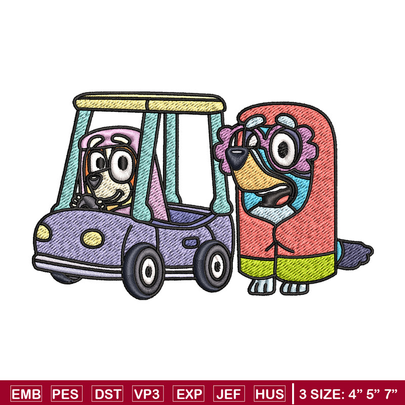 Bluey bingo Embroidery design, Bluey Embroidery, Embroidery File, cartoon design, cartoon shirt, Digital download..jpg