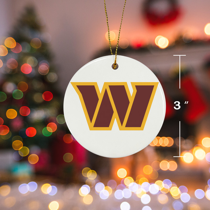 Washington Commanders Christmas Ornament Ceramic.png