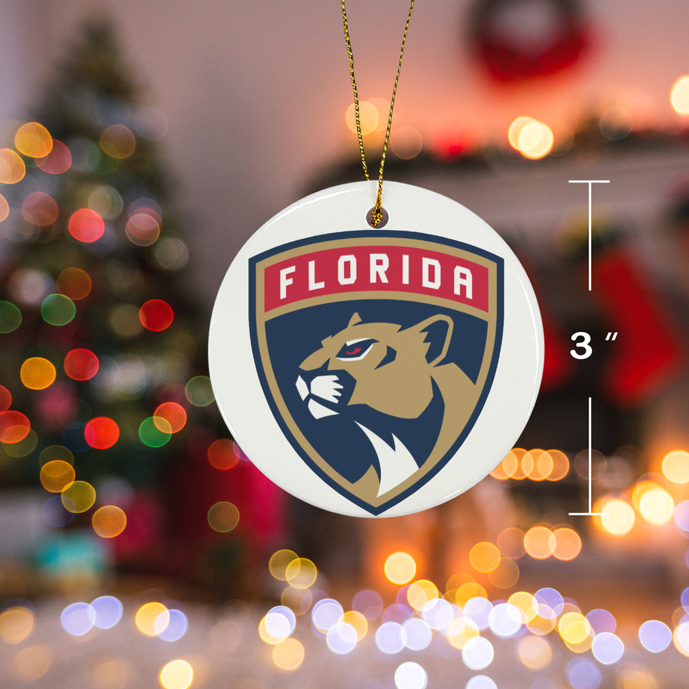 Florida Panthers Christmas Ornament Ceramic.png