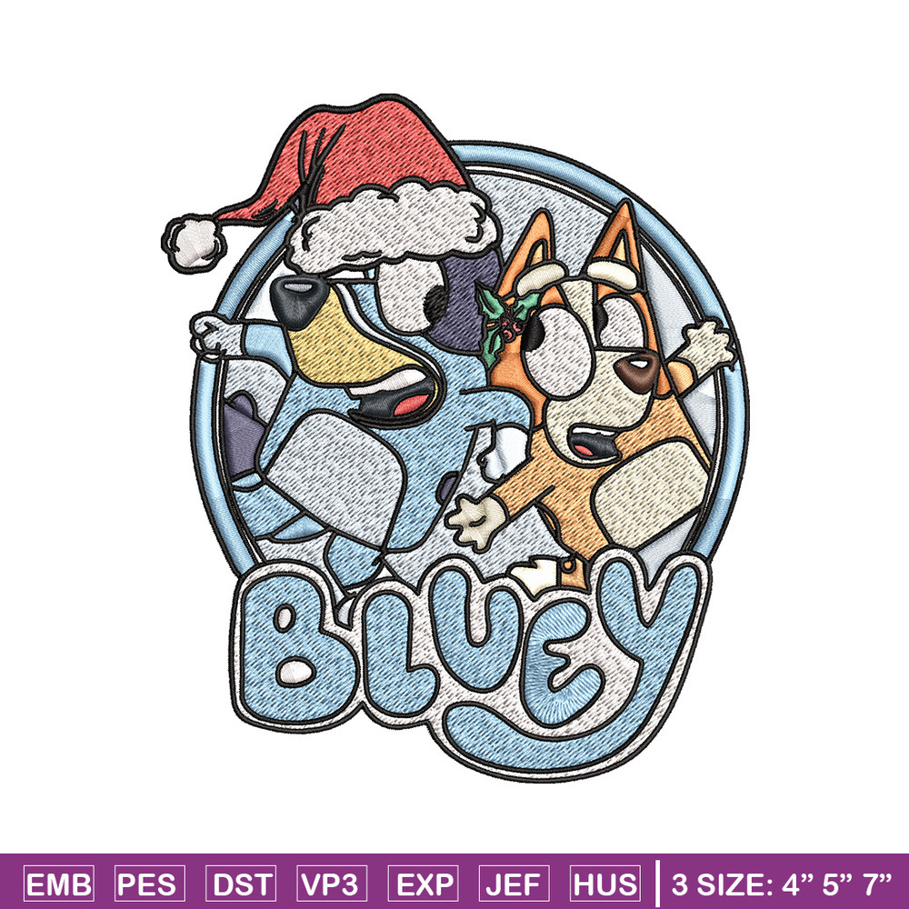 Bluey circle Embroidery Design, Bluey Embroidery, Embroidery File, Brand Embroidery, Logo shirt, Digital download.jpg
