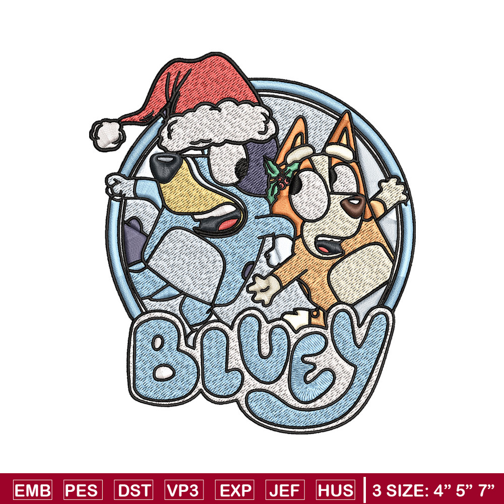 Bluey circle Embroidery Design, Bluey Embroidery, Embroidery File, Brand Embroidery, Logo shirt, Digital download.jpg
