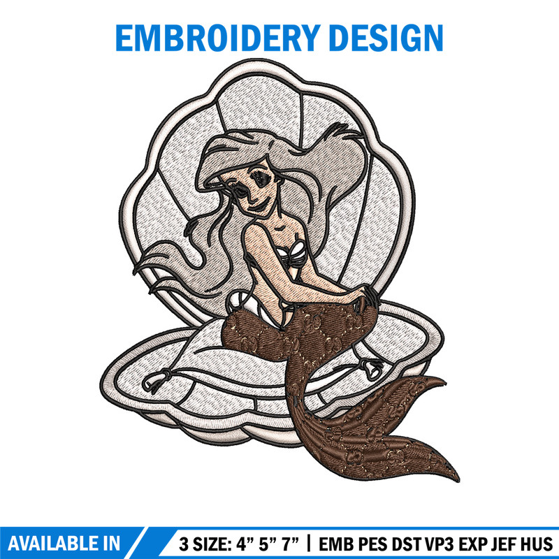Mermaid gucci Embroidery Design, Gucci Embroidery, Embroidery File, Logo shirt,Sport Embroidery, Digital download.jpg