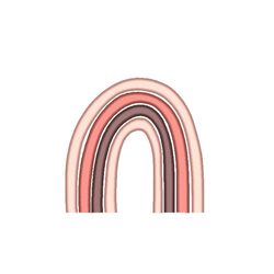 rainbow embroidery design,  3 sizes, instant download