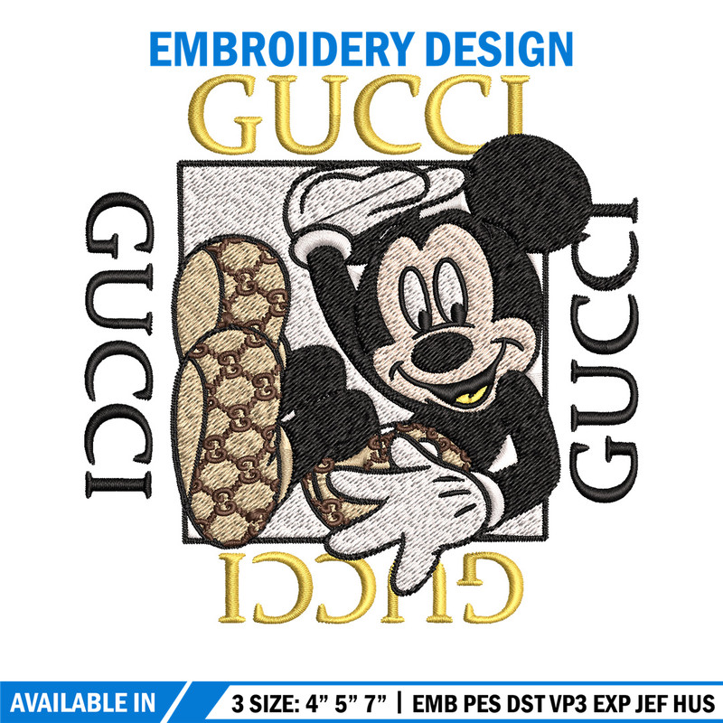 Mickey box gucci Embroidery Design, Gucci Embroidery, Brand Embroidery, Logo shirt, Embroidery File, Digital download.jpg
