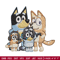 Bluey family Embroidery, Bluey family Embroidery, Embroidery File, cartoon design, logo shirt, Digital download..jpg
