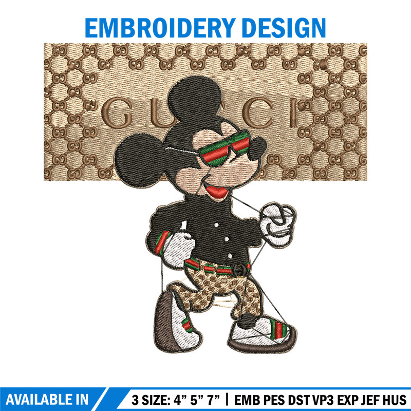 Mickey gucci Embroidery Design, Gucci Embroidery, Embroidery File, Logo shirt,Sport Embroidery, Digital download.jpg