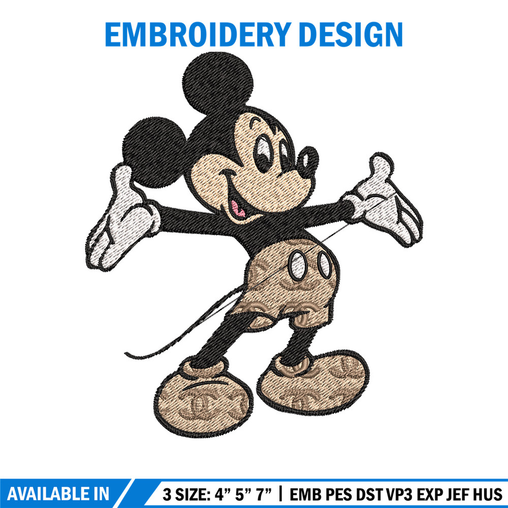 Mickey happy Embroidery Design, Gucci Embroidery, Brand Embroidery, Embroidery File, Logo shirt, Digital download.jpg