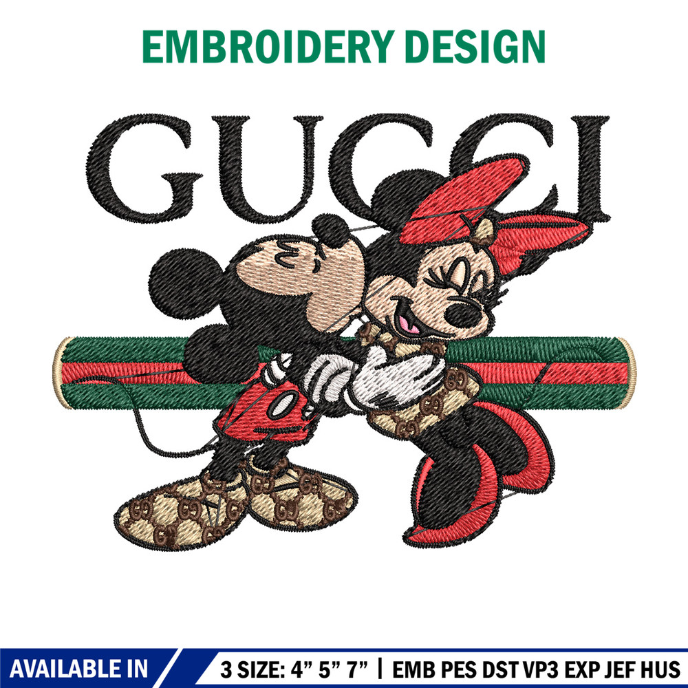 Mickey minnie Embroidery Design, Gucci Embroidery, Embroidery File, Logo shirt, Sport Embroidery, Digital download..jpg