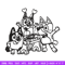 Bluey friends Coloring Pages Embroidery, Bluey Embroidery, Embroidery File, cartoon design, logo shirt, Digital download.jpg