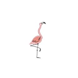 flamingo machine embroidery design, 3 sizes, instant download