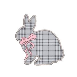 Easter Rabbit Applique Embroidery Design, 3 sizes, Instant Download