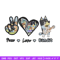 Bluey Peace Love bandit Embroidery design, Bluey cartoon Embroidery, cartoon design, Embroidery File, Instant download..jpg