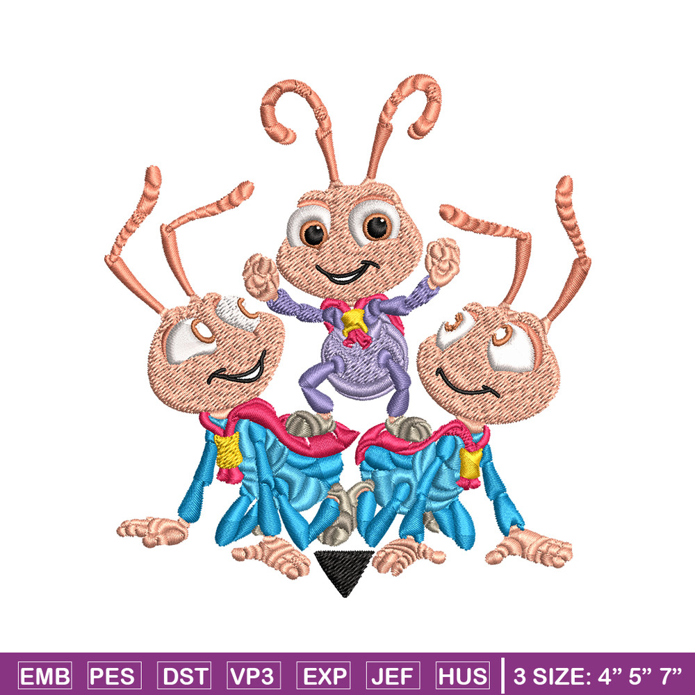 Bug's Life logo Embroidery design, Bug's Life logo Embroidery, cartoon design, Embroidery File, Digital download..jpg