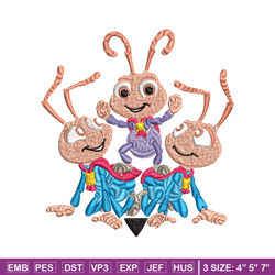 bug's life logo embroidery design, bug's life logo embroidery, cartoon design, embroidery file, digital download.