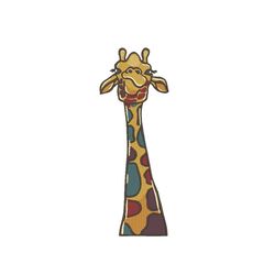 giraffe embroidery design, 5 sizes, instant download