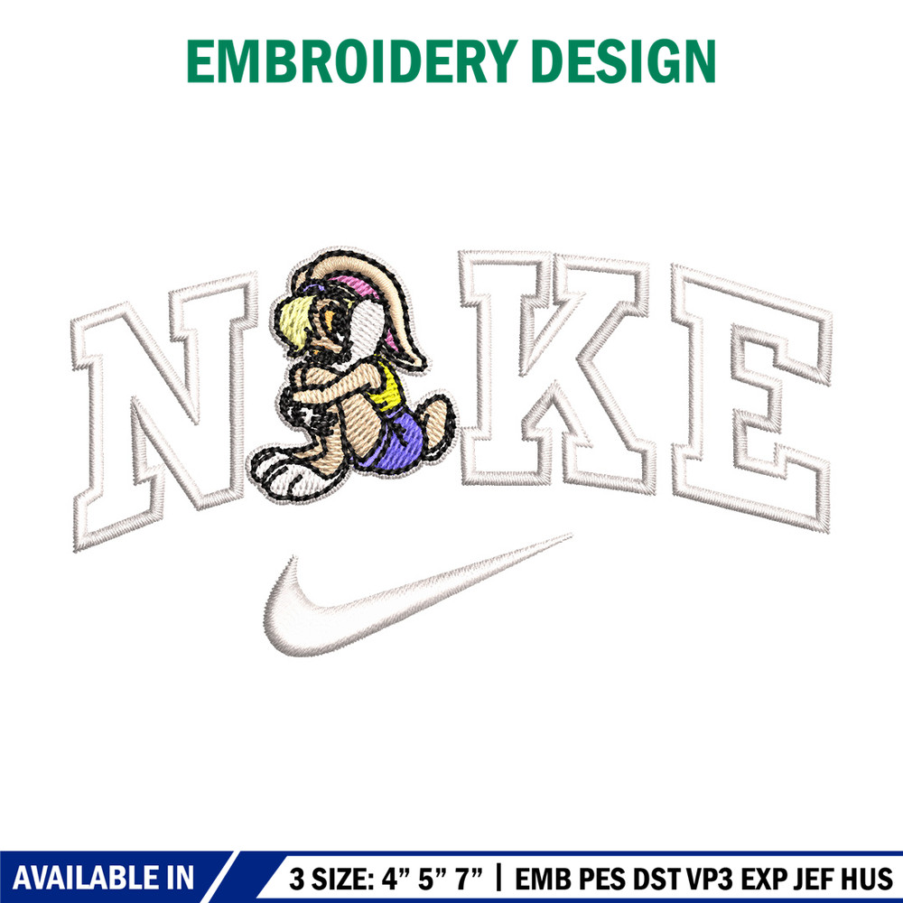 Nike bunny cartoon Embroidery Design, Cartoon Embroidery, Nike Embroidery, Embroidery File, Logo shirt, Digital download.jpg