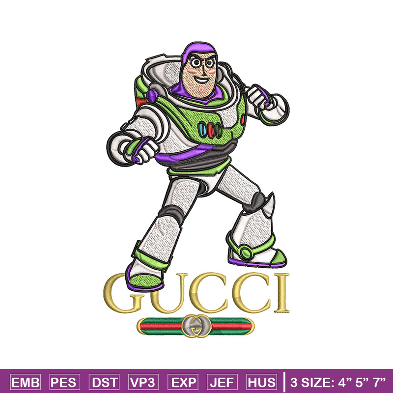 Buzz lightyear Gucci Embroidery design, Buzz lightyear Embroidery, cartoon design, Embroidery File, Instant download..jpg
