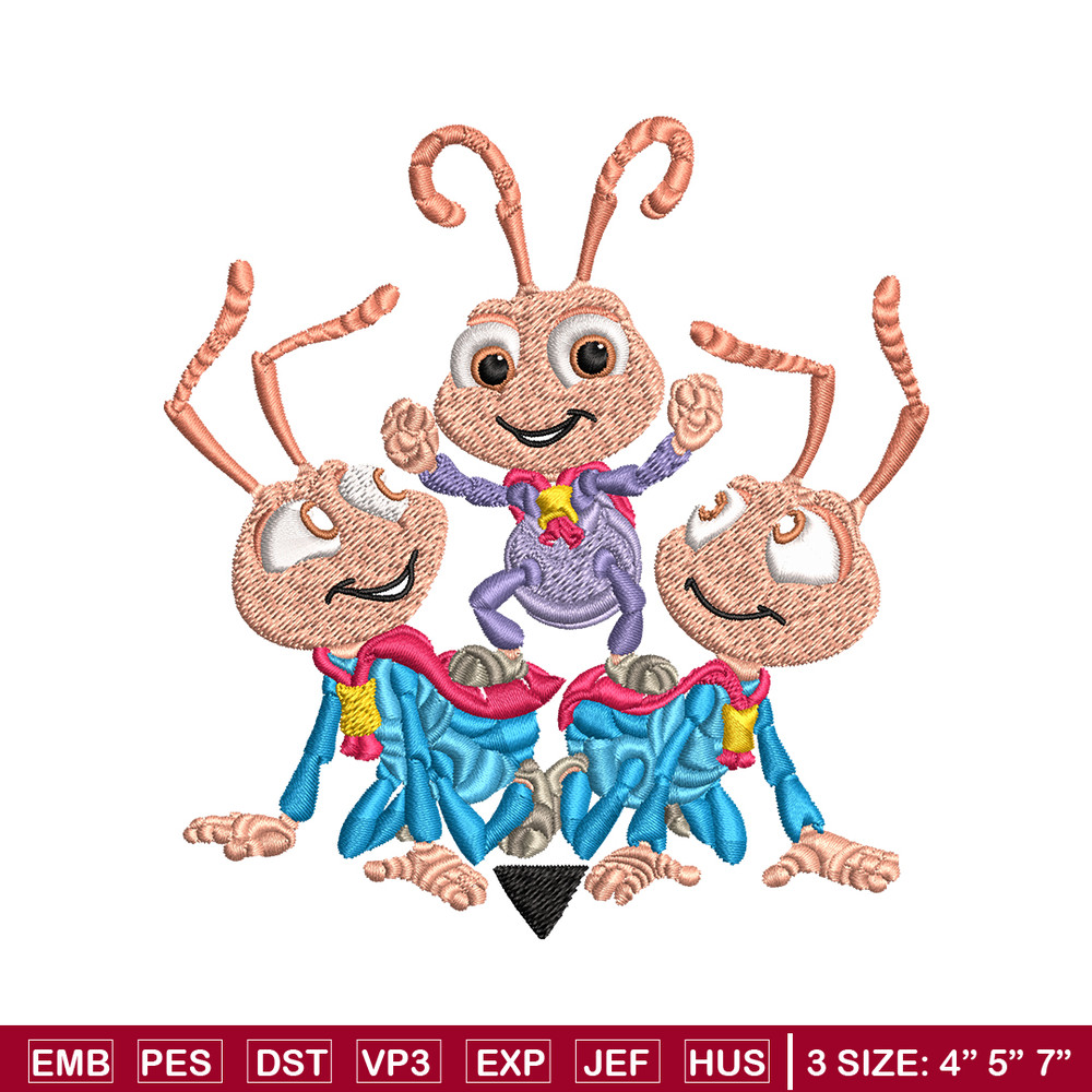 Bug's Life logo Embroidery design, Bug's Life logo Embroidery, cartoon design, Embroidery File, Digital download..jpg