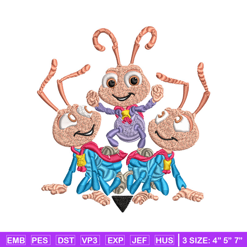 Bug's Life logo Embroidery design, Bug's Life logo Embroidery, cartoon design, Embroidery File, Digital download..jpg