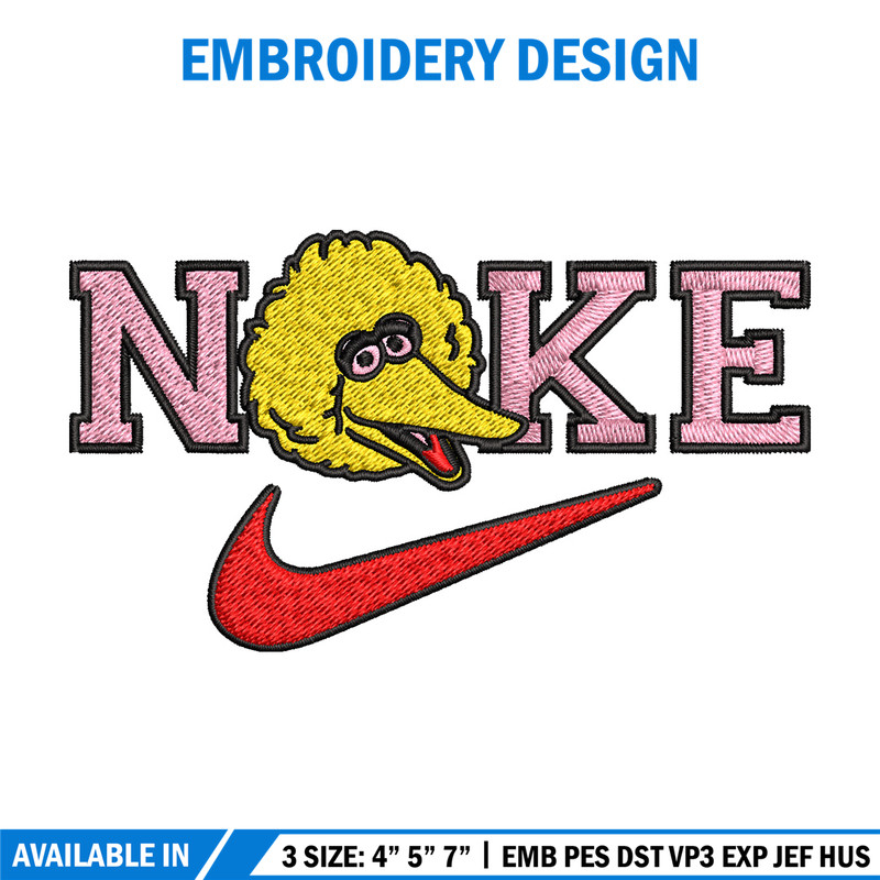 Nike yellow cartoon Embroidery Design, Nike Embroidery, Brand Embroidery, Embroidery File, Logo shirt, Digital download.jpg