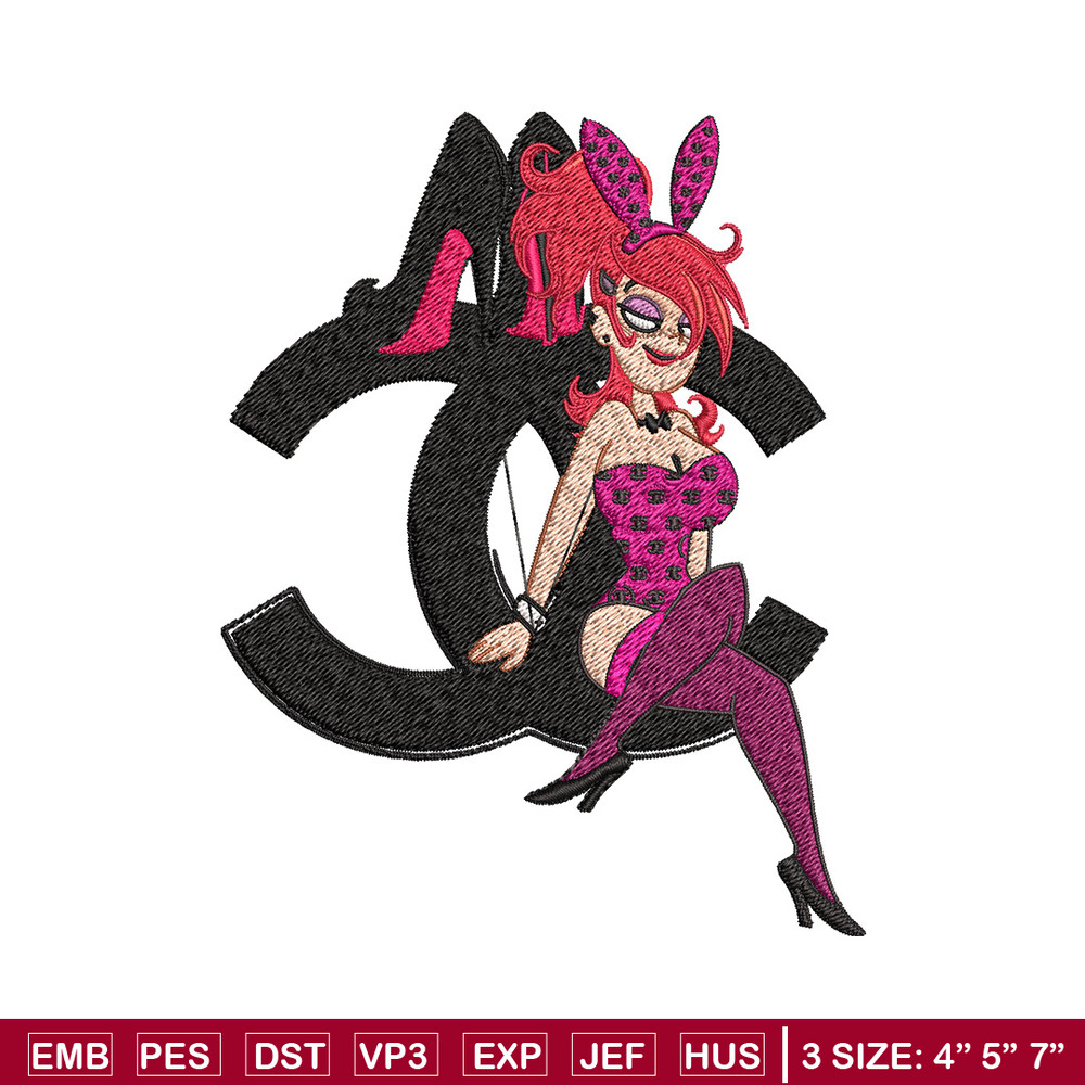 Bunny girl gucci Embroidery Design, Gucci Embroidery, Brand Embroidery, Embroidery File, Logo shirt, Digital download.jpg