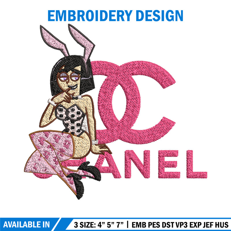 Pink bunny girl Embroidery Design, Gucci Embroidery, Brand Embroidery, Embroidery File, Logo shirt, Digital download.jpg