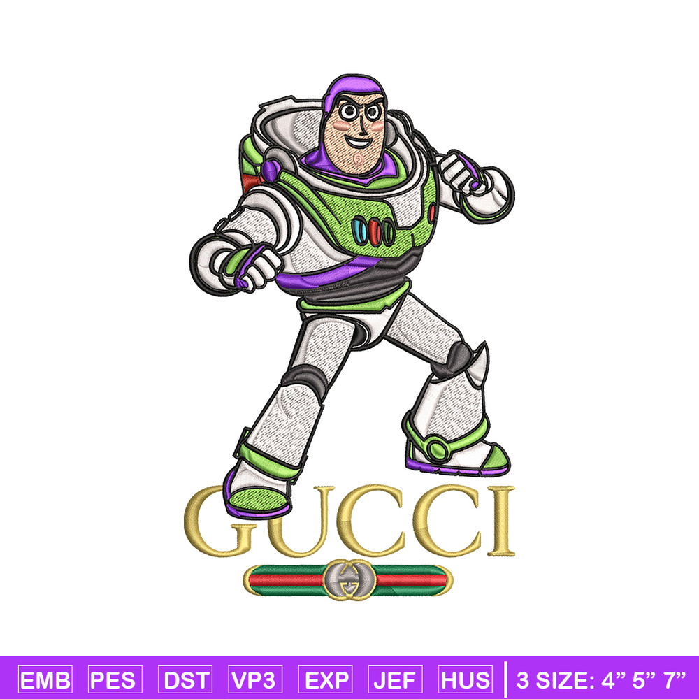 Buzz lightyear Gucci Embroidery design, Buzz lightyear Embroidery, cartoon design, Embroidery File, Instant download..jpg
