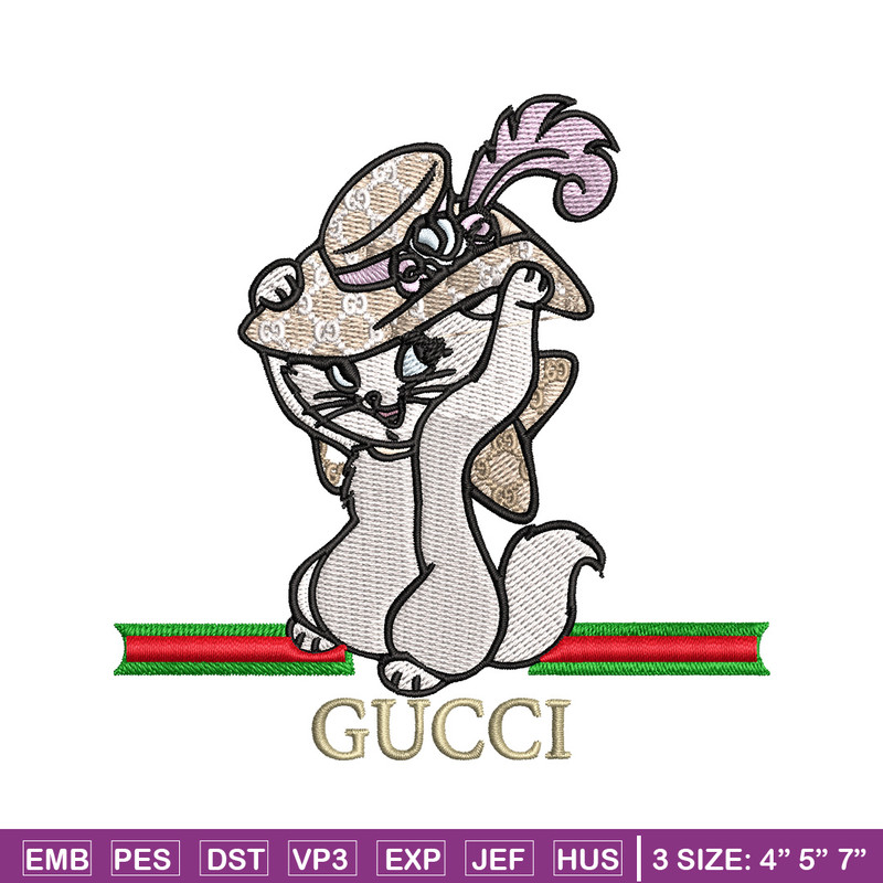Cat cartoon gucci Embroidery Design, Gucci Embroidery, Embroidery File, Logo shirt, Sport Embroidery, Digital download..jpg