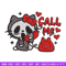 Call Me Scream Hello Kitty Embroidery design, Hallokitty Embroidery, cartoon design, Embroidery File, Digital download..jpg