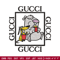 Cartoon Gucci Embroidery design, Cartoon Gucci Embroidery, cartoon design, Embroidery File, Gucci logo, Instant download.jpg