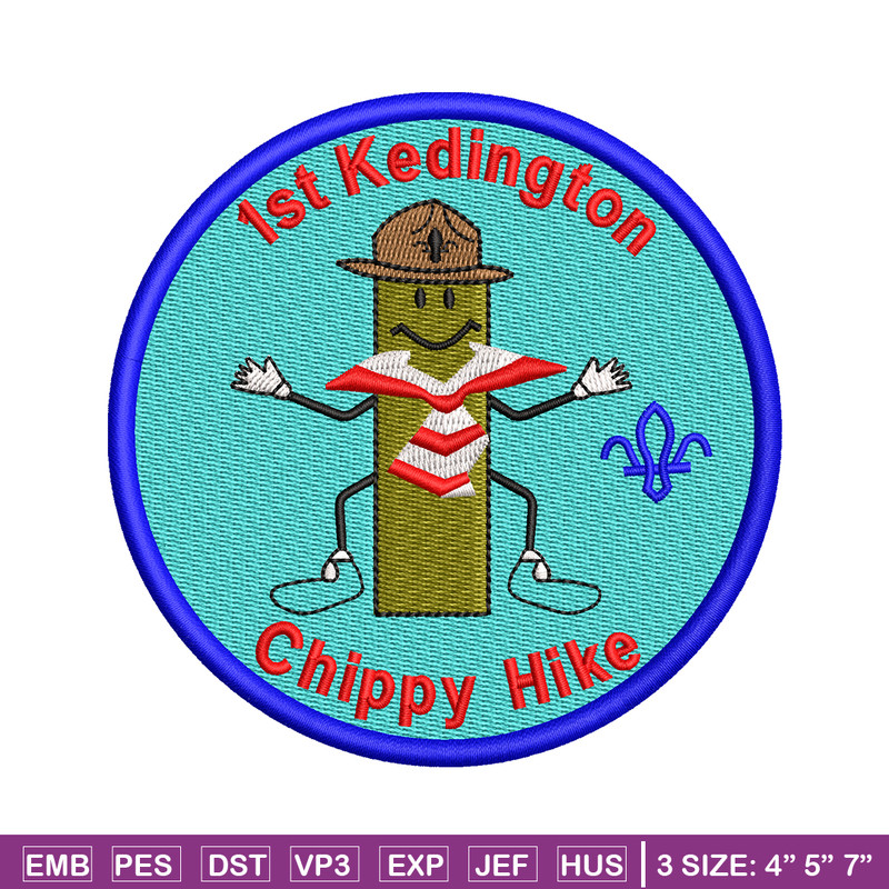 Chippy Hike logo embroidery design, Chippy Hike embroidery, embroidery file, logo design, logo shirt, Digital download.jpg